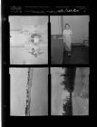 Democratic meeting; Photos of water rising; Photo of woman for Ad (4 Negatives) (May 10, 1958) [Sleeve 30, Folder a, Box 15]